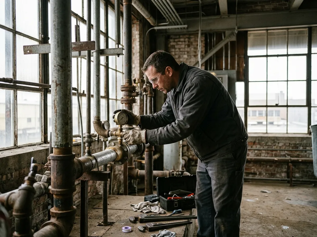Our plumbing process in Kearny Meadows, from dispatch to final test