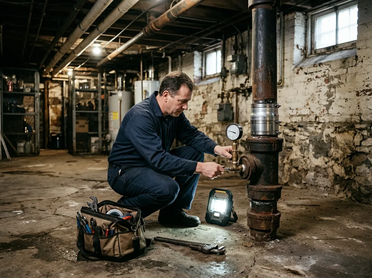 Our plumbing process in Kearny Northeast, from dispatch to final test