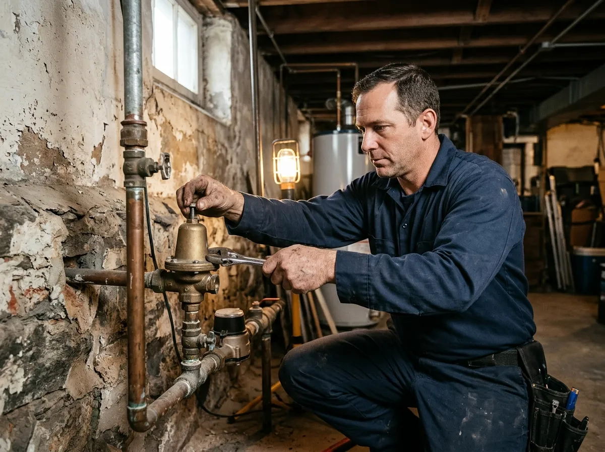 Our low water pressure diagnosis & repair process, from assessment to final test