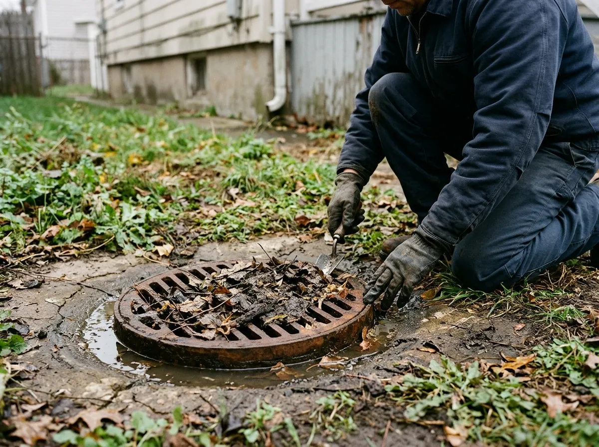 Our plumbers handling outdoor, yard & storm drain repair